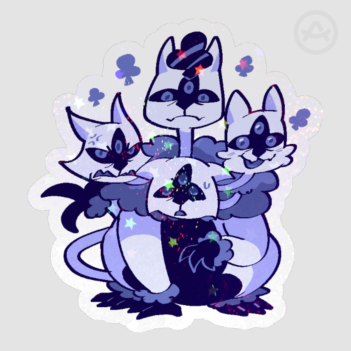 King of Clubs Deltarune Stickers