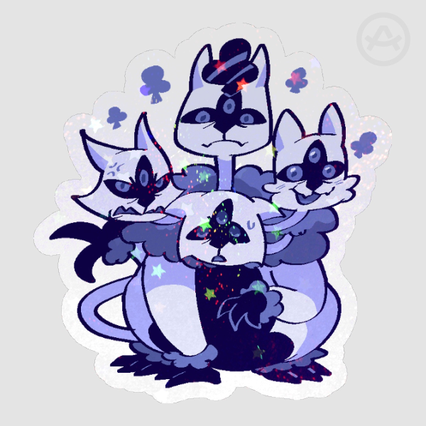 King of Clubs Deltarune Stickers