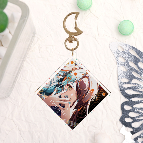 Twilight at 4am - Glitter Keychain