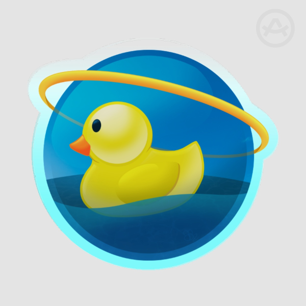 Frutiger Aero Duck - Acrylic Pin