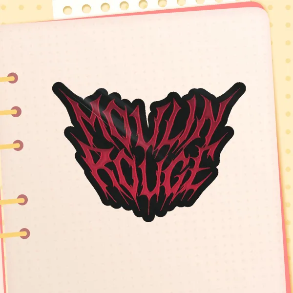 Moulin Rouge | Hot Foil Stamping Die Cut Stickers