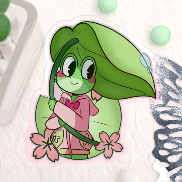 Ribbit tadc acrylic pin