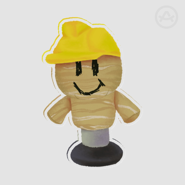 Mannequin Mark Plush Pin (Acrylic)