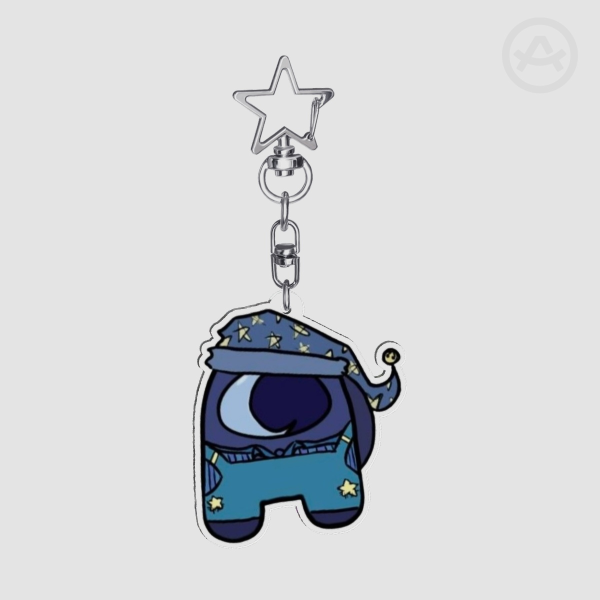 Moon among us acrylic keychains