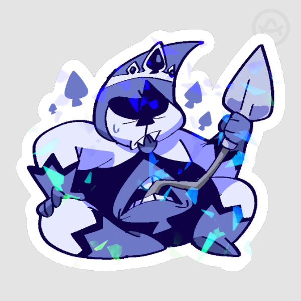 King of Spades Deltarune Stickers