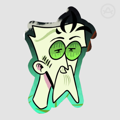 Seymour Satisfied Sticker