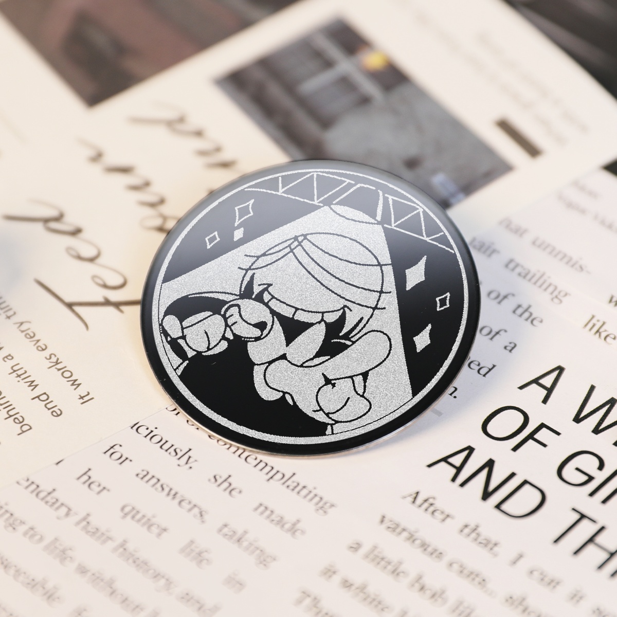 Small Mike Metal Badge