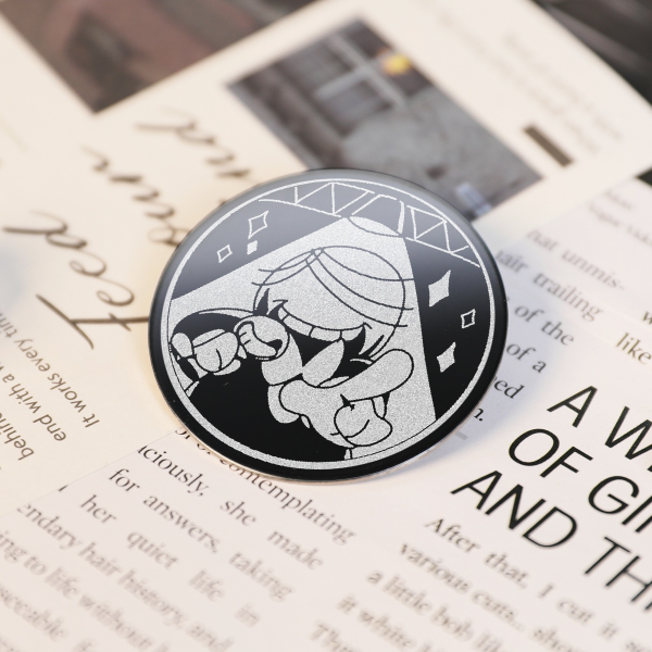 Small Mike Metal Badge
