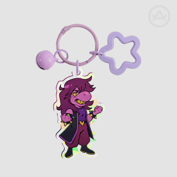 [DELTARUNE - Susie ] Broken Glass Keychains