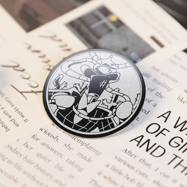 Cowboy Mike Metal Badge