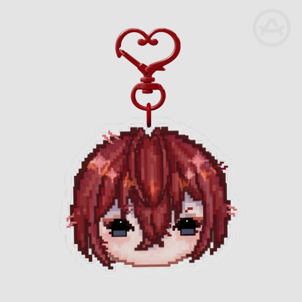 Riddle face keychain
