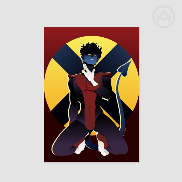 Fussy Blue Elf Poster