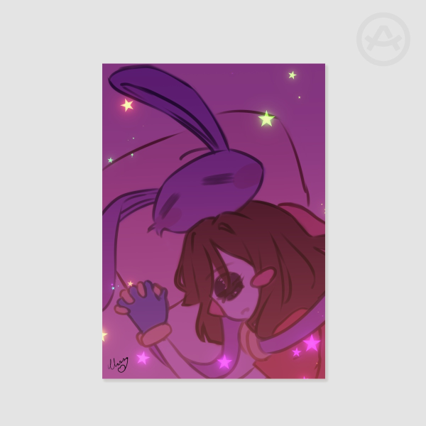Funnybunny A5 poster print
