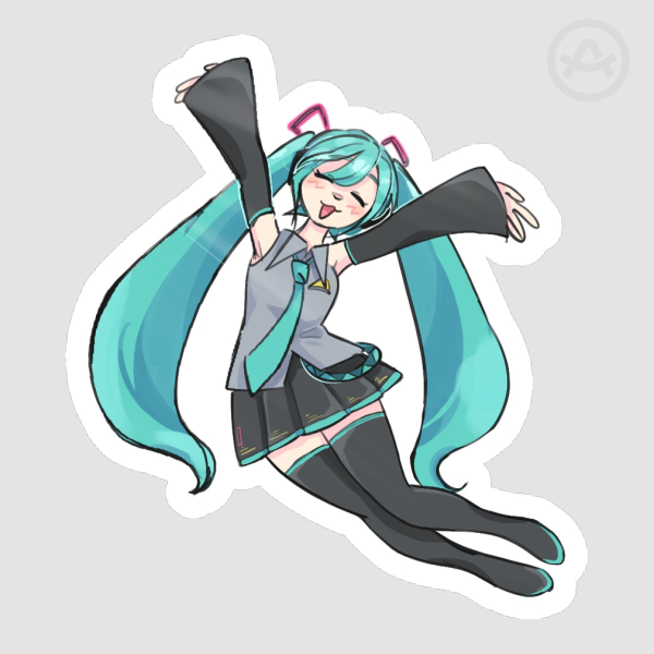 Hatsune Miku Die Cut Sticker