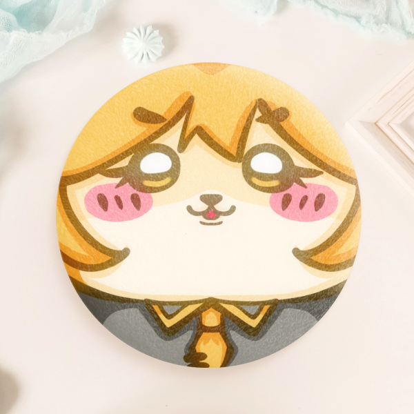 chiikawa neru plushie badge