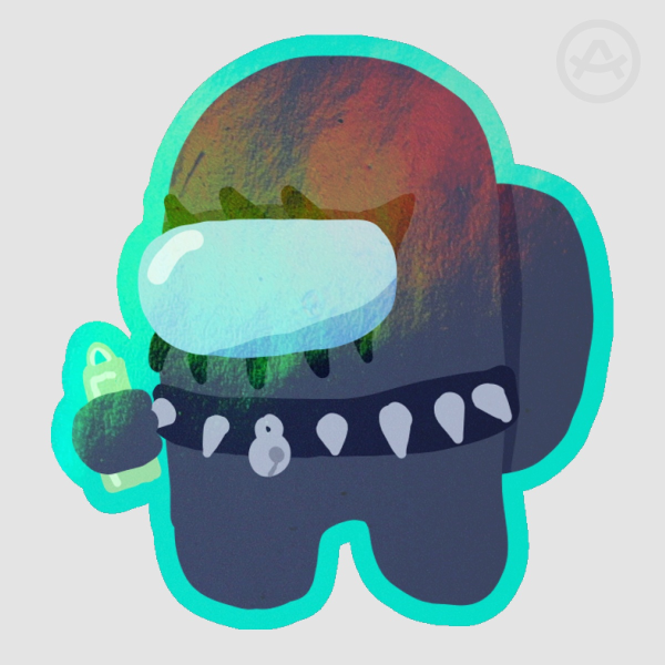 Black among us show sticker