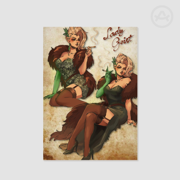 Lady Geist pinup print