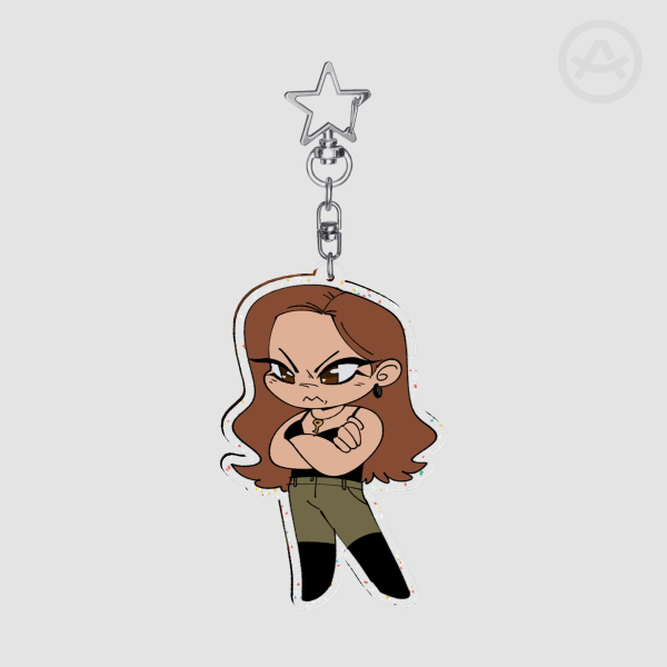 Death Rider Marina Glitter Acrylic Keychains