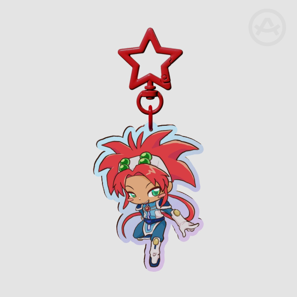 Rainbow Hunter Steele Acrylic Keychain (7cm)