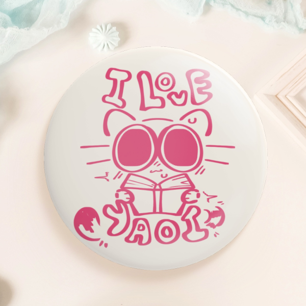 I love Yaoi  Round Badges (Button Pins)