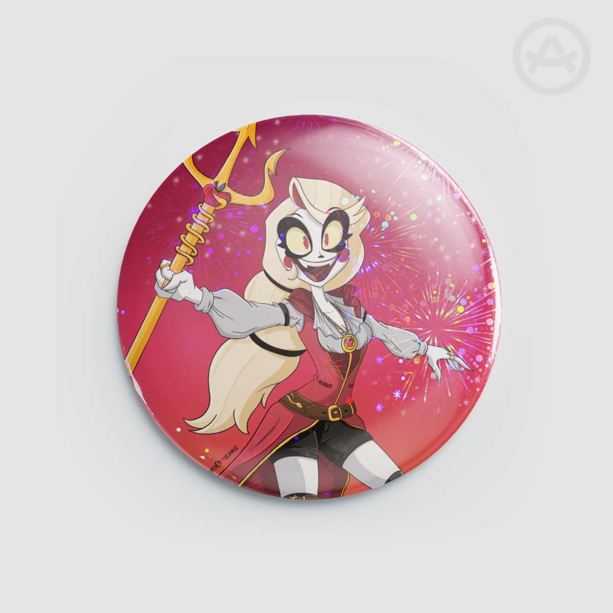 Pirate Charlie Morningstar Button/Pin