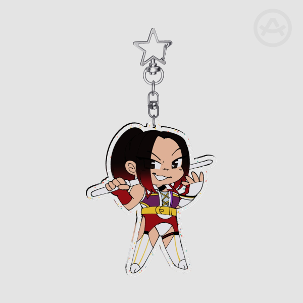 Holy Shida Glitter Acrylic Keychains