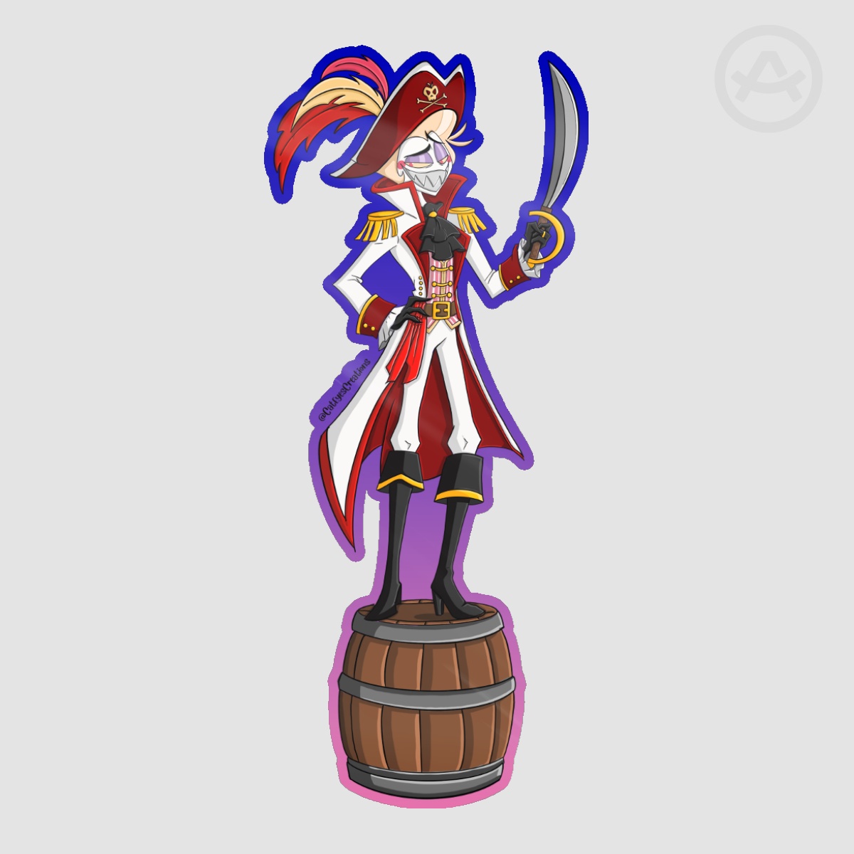 Pirate Lucifer Sticker