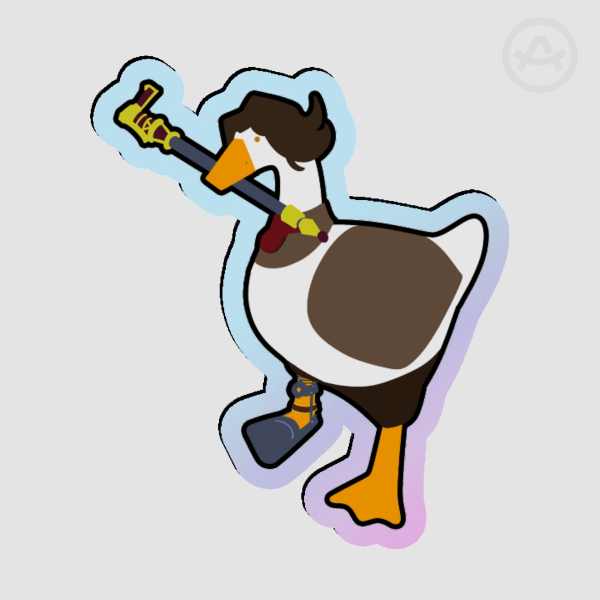 Untitled Goose Game Viktor (Viktoose) Acrylic Pin
