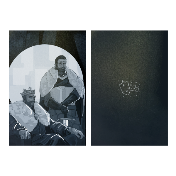 King and Knight Postcard