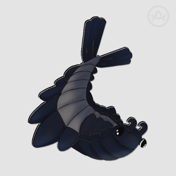 Anomalocaris Acrylic Pin | Black