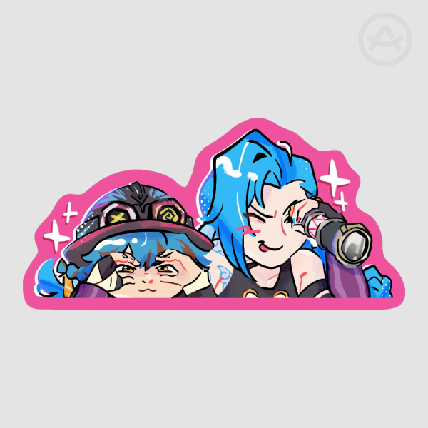 [Arcane] Jinx & Isha Lookout Die Cut Sticker