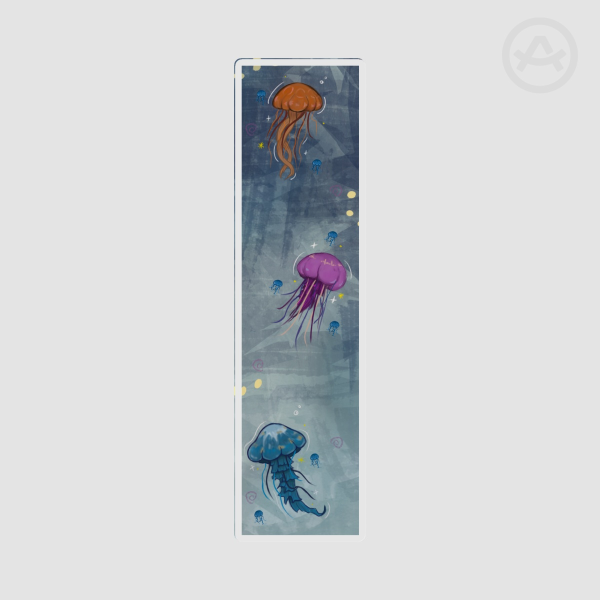 Jellyfish PET Plastic Bookmarks