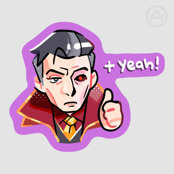 [Arcane] Silco "+ Yeah" Die Cut Sticker