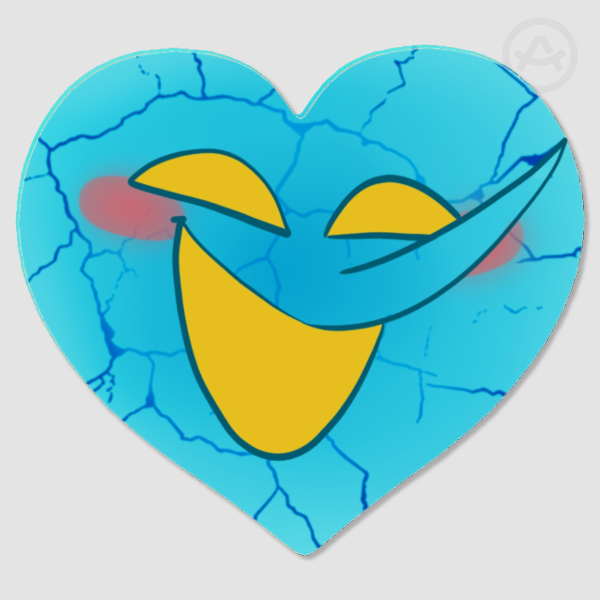 Heart attack Wood Pin