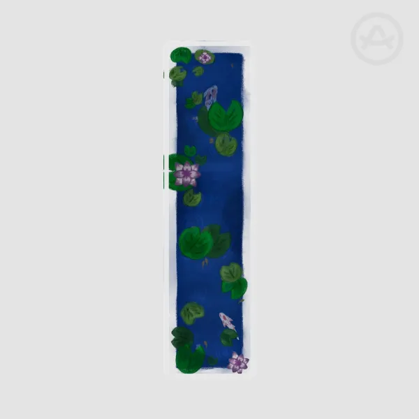 Koi Pond PET Plastic Bookmarks