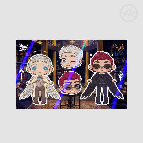 Good Omens 🪽 Coated Paper Sticker Sheet