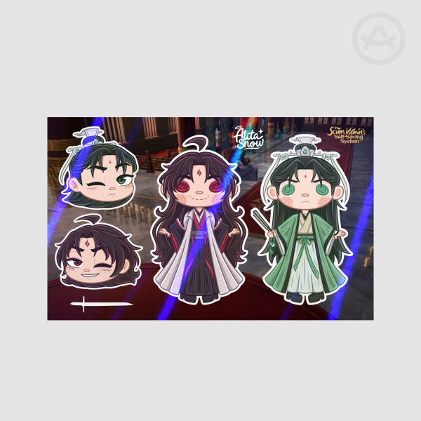 BingQiu 💚 Coated Paper Sticker Sheet