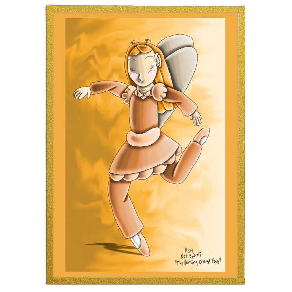 The Dancing Orange Fairy Art Boards