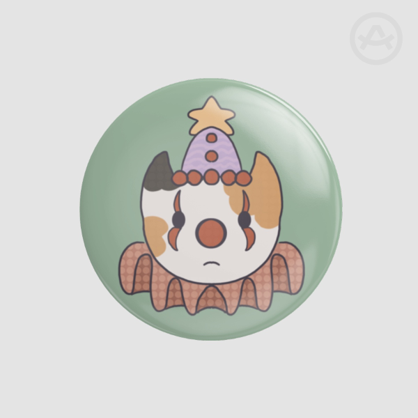 Clown Cat | Round Badge