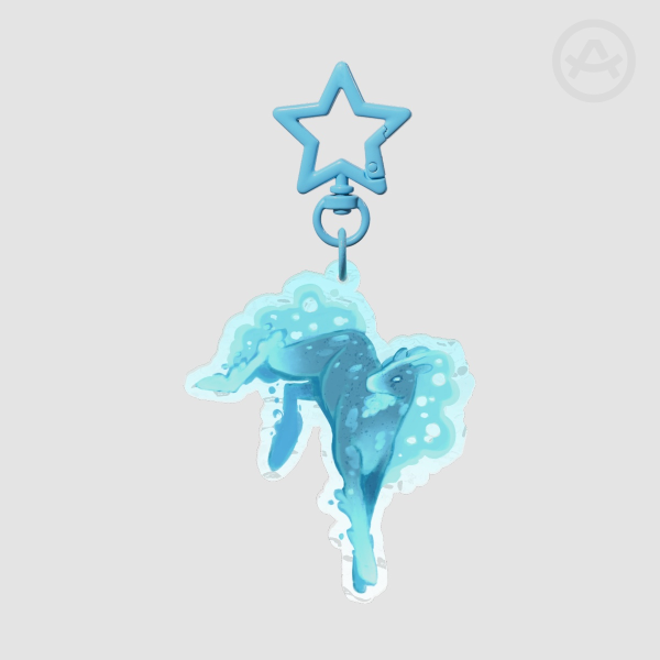Taumoeba horse Ripple Acrylic Keychain