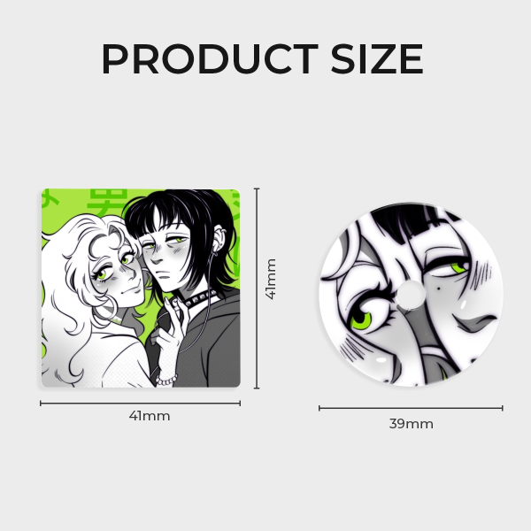 MitsuAya Acrylic CD Keychains - 2.05"*1.73"*0.31"(52mm*44mm*8mm)