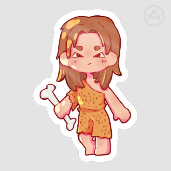 Stray Kids Hyunjin Caveman Pajamas Die Cut Stickers