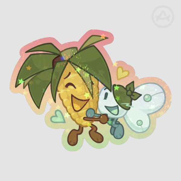 Poppy & Bot (Popbot) Die Cut Sticker