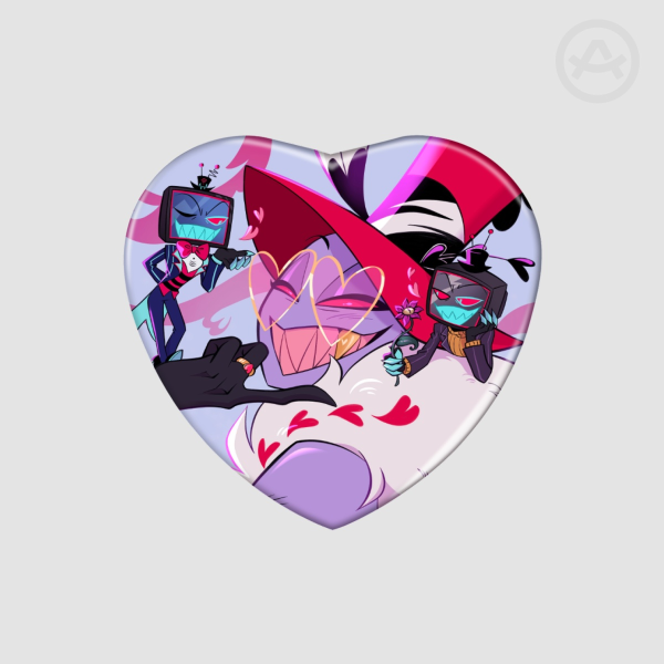 StaticMoth tiny simp-Heart Button Pin