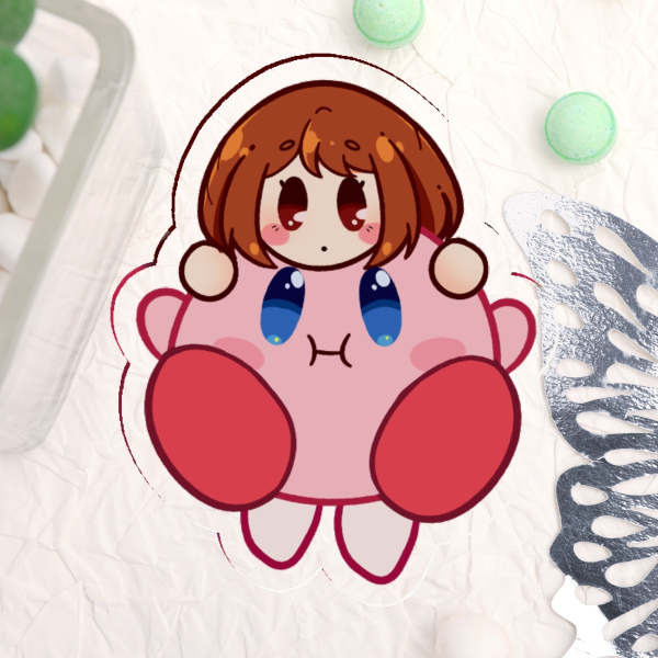 Ochako Uraraka with Kirby Acrylic Pin