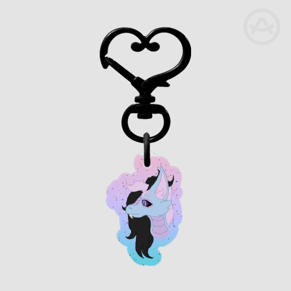 Sassy Glitter Acrylic Keychain
