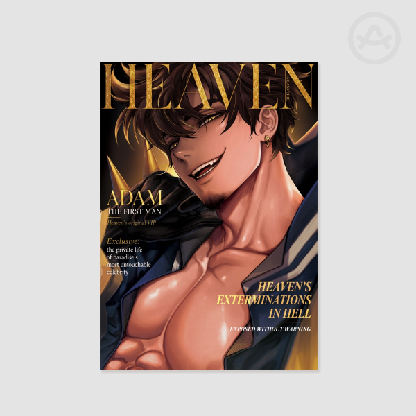 Hazbin Hotel Adam Typo Poster Printing | 8.27"* 11.69"(210mm*297mm)