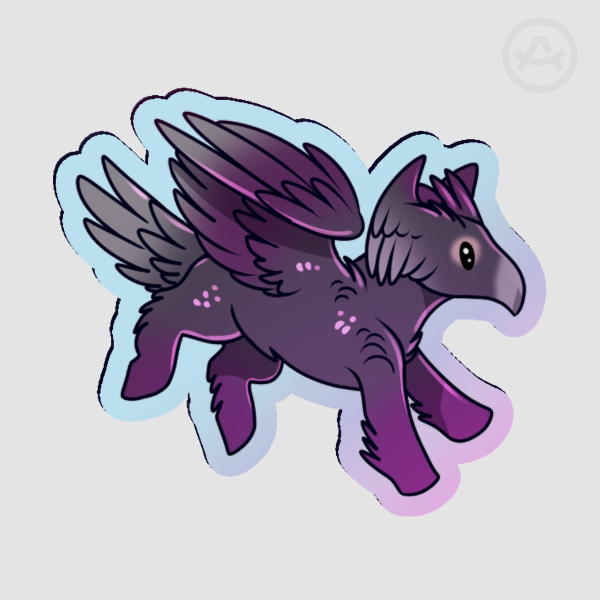Pigeon pegasus acrylic pin (Water Demons)