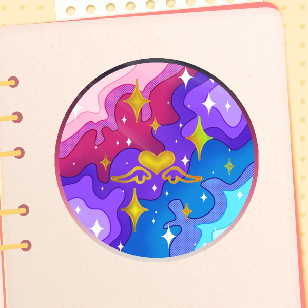 Bisexual Foil Sticker