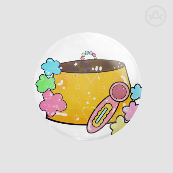 Hei-sei retro pudding toy pin